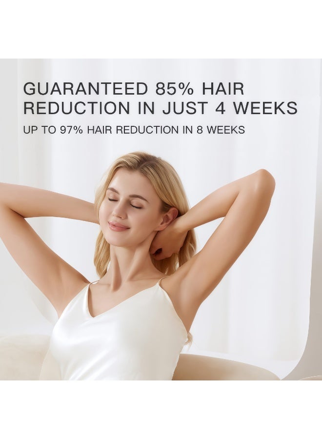 XiuWoo IPL Hair Removal,Laser Hair Removal At-Home,Painless Laser Hair Removal Device,Home Hair Remover with Glasses,999,999 Flashes Permanent Hair Removal Device,Portable Permanent Hair Reduction,on Facial Legs Arms Bikini Line,For Women & Men - Image 2